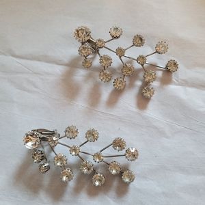 Vintage Rhinestone Clip-on Earrings